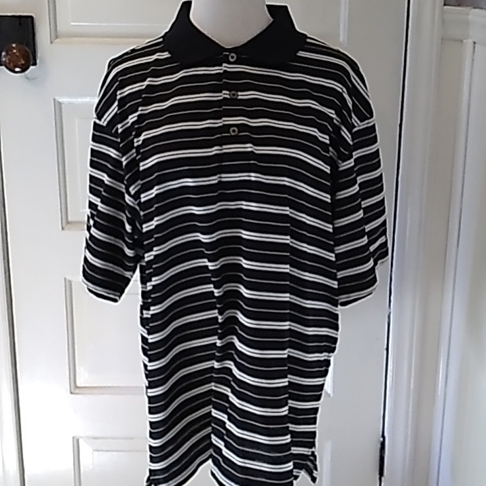 Grand Slam XL black white polo shirt